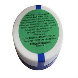 Bio-White Organic Tooth Powder Peppermint 35 g