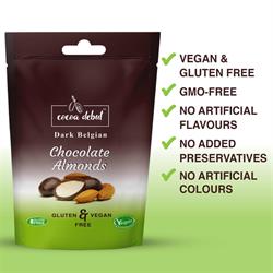 Cocoa Debut Vegan & Gluten Free Dark Belgian Chocolate Almonds