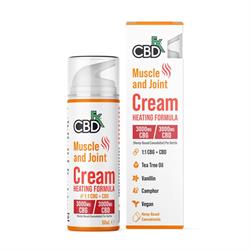 CBDfx Muscle and Joint Heating Cream - 500mg CBD/500mg CBG