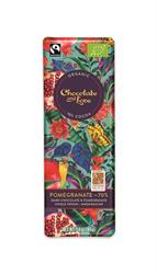 Chocolate and Love Organic/Fairtrade dark chocolate with pomegranate 70%