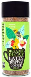 Clipper Fairtrade Organic Latin American Decaf Instant Coffee