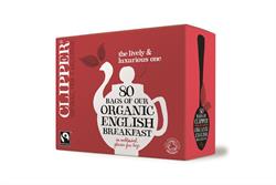 Clipper Fairtrade Organic English Breakfast 25 Envelopes