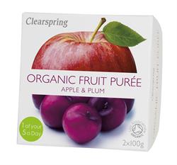 Clearspring Organic Fruit Puree Apple/Plum (2x)