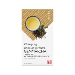 Clearspring Organic Japanese Genmaicha Green 20 bags