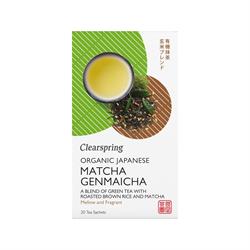 Clearspring Organic Japanese Matcha Genmaicha 20 bags