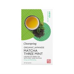 Clearspring Organic Japanese Matcha Three Mint 20 Teabags