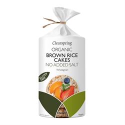 Clearspring Organic Brown Rice Cakes No Added Salt 6x