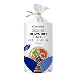 Clearspring Organic Brown Rice Cakes Lightly Salted 6x