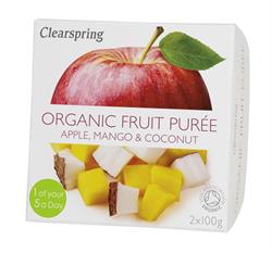 Clearspring Organic Fruit Puree Apple/ Mango/ Coconut (2x)