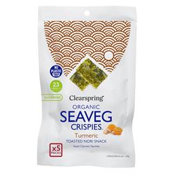 Clearspring Turmeric - Organic Seaveg Crispies Multipack (5x) (TRAYLESS)