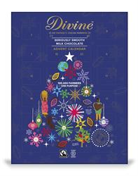 Divine Chocolate Fairtrade Milk Chocolate Advent Calendar