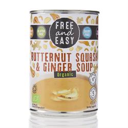 Free & Easy Organic Butternut Squash & Ginger Soup