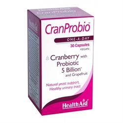 HealthAid Cranprobio (Cranberry Probiotic 5 Billion) - 30 Vegicaps