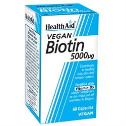 HealthAid Biotin 5000mcg Capsules 60's