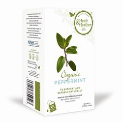 Heath & Heather Organic Peppermint Tea - 20 Bags