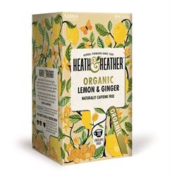 Heath & Heather Organic Lemon & Ginger Tea (20 tea bags)