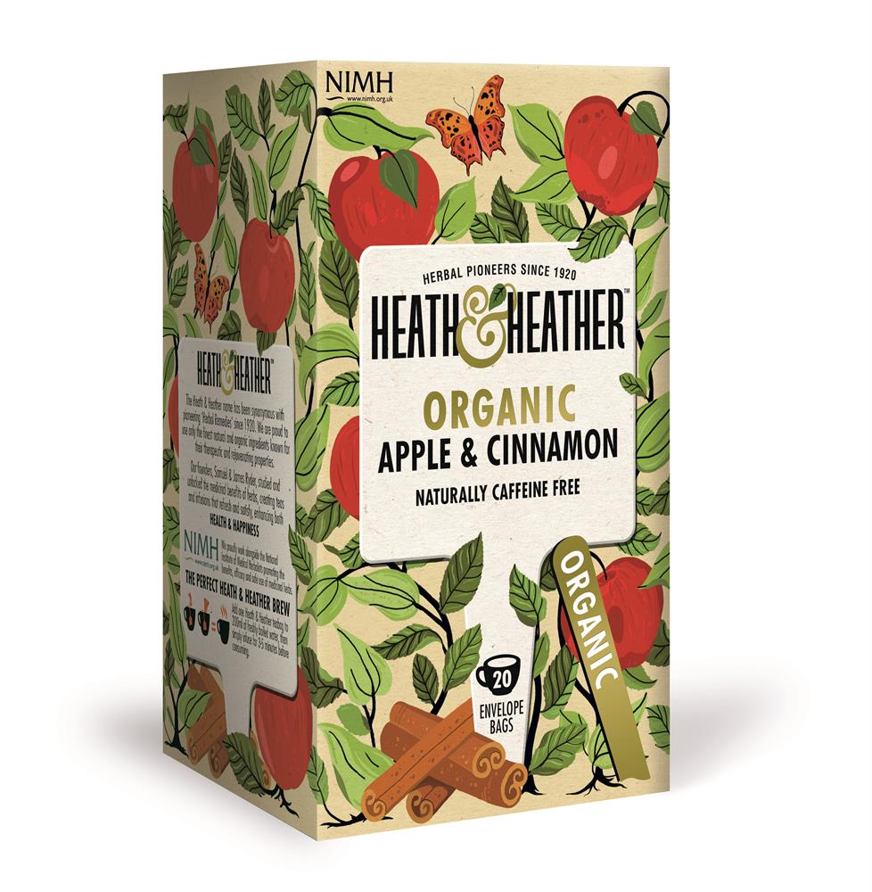 Heath And Heather Organic Apple & Cinnamon 20 Bag