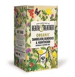 Heath And Heather Organic Dandelion, Burdock & Hawthorn 20 Bag