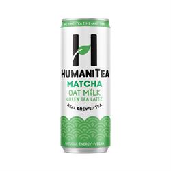 HumaniTea Refreshing Japanese Matcha Oat Milk Drink offers natural energy.