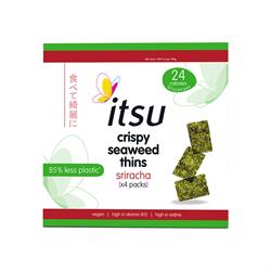 Itsu Siracha Crispy Seaweed Thins Multipack 3x5g NEW TRAYLESS