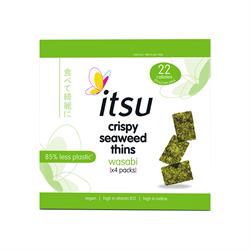 itsu Wasabi Seaweed Thins Multipack 3x5g NEW TRAYLESS