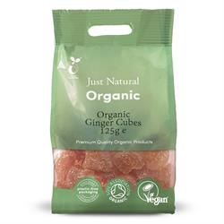 Just Natural Organic Ginger Candied Cubes