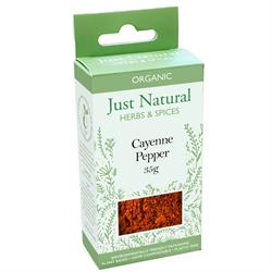 Just Natural Organic Cayenne Pepper (Box) 35g