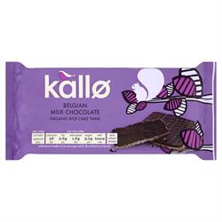 Kallo Organic Thin Slice Milk Chocolate Rice Cakes