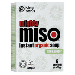 King Soba Organic Mighty Miso Soup with Tofu & Ginger