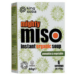 King Soba Org Miso Soup with Pumpkin & Veg