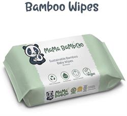 Mama Bamboo Eco Baby Wipes (60 wipes per pack)