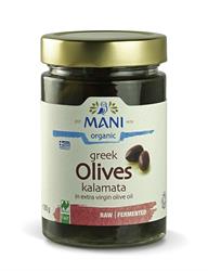 MANI Organic Kalamata Olives in Olive Oil