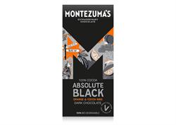 Montezumas Chocolate Absolute Black 100% Cocoa with Coco Nibs and Orange