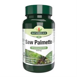 Natures Aid Saw Palmetto - 500mg 90 Tablets