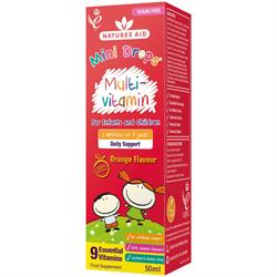 Natures Aid Mini Drops Multi-Vitamin 3 Months to 5 Years 50ml