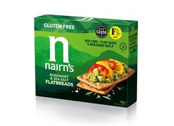 Nairns Gluten Free Flat Bread Rosemary & Sea Salt