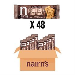 Nairns GF Belgian Chocolate Chunk Crunchy Oat Bars Pack (48 x  bars)