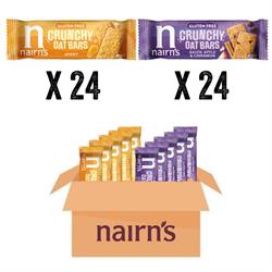 Nairns GF Crunchy Oat Bars Mixed Case (48 x  bar)