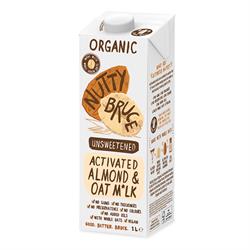 Nutty Bruce Organic Unsweetened Activated Almond & Oat Milk