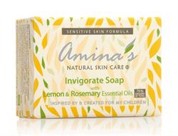 Amina's Natural Skincare Organic Invigorate Soap Lemon and Rosemary