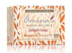 Amina's Natural Skincare Face & Body Bergamot Delight Soap Daily Cleanser