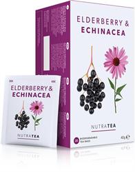 Nutratea Nutra Elderberry & Echinacea - 20 Herbal Tea Bags