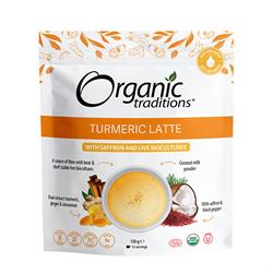 Organic Traditions Organic Turmeric Latte with Saffron and Probiotics