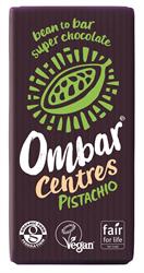 Ombar Pistachio Centres, 60% Dark Chocolate