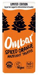 Ombar Spiced Orange Hazelnut Truffle Christmas Limited Edition