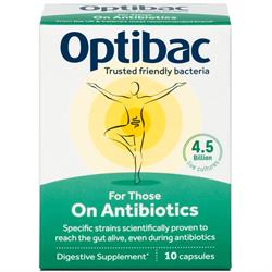 Optibac Probiotics For Those on Antibiotics 10 capsules