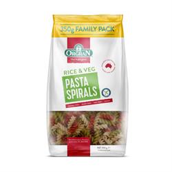 Orgran Vegetable Rice Spirals Pasta