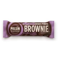 Pulsin Enrobed high fibre brownie - Double choc dream