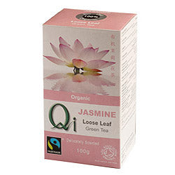 Qi Organic Fairtrade Loose Leaf Jasmine Tea -