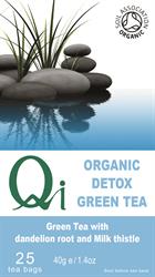 Qi Organic Fair Trade Detox Tea 25 Tea bags